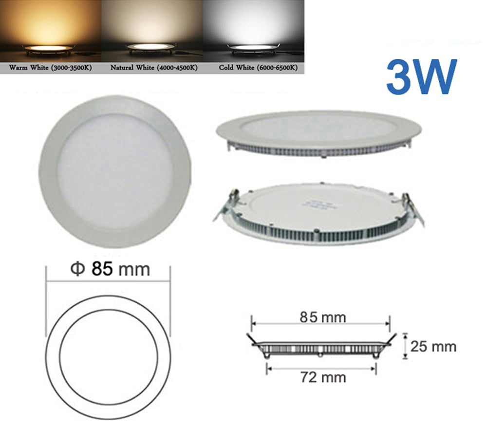 3W LED Downlight with Power Supply