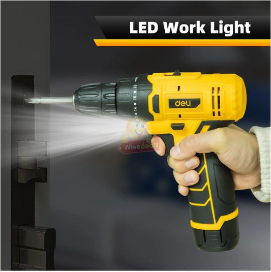 Cordless Drill with 2 X 48V Lithium Batteries and Accessories and Carry Case