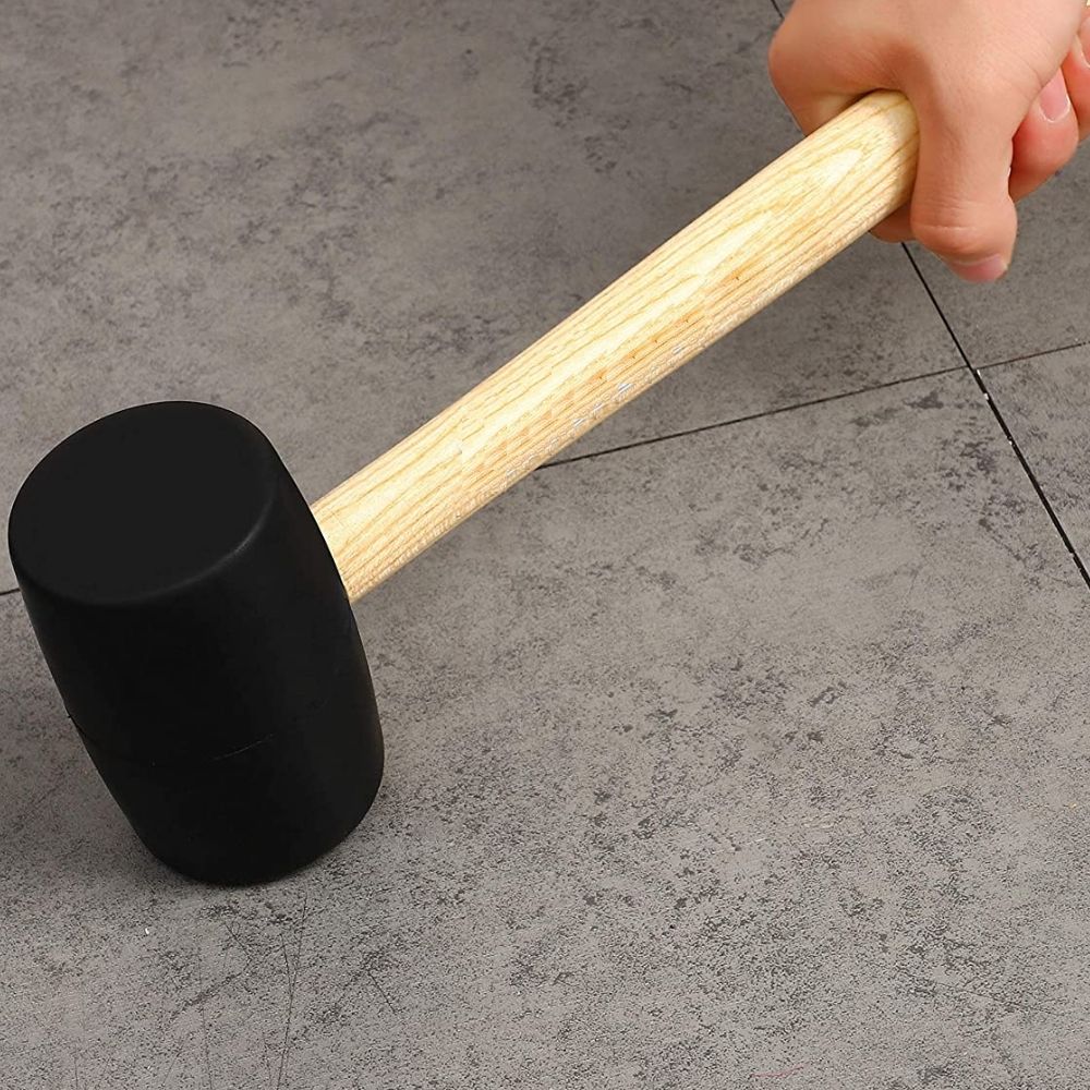 Rubber Mallet with wooden handle
