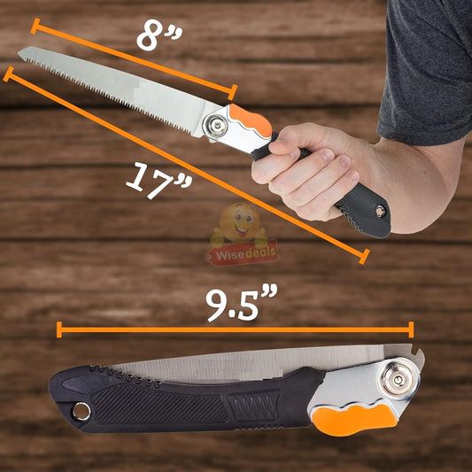 Folding Saw with Triple-cut Razor Teeth