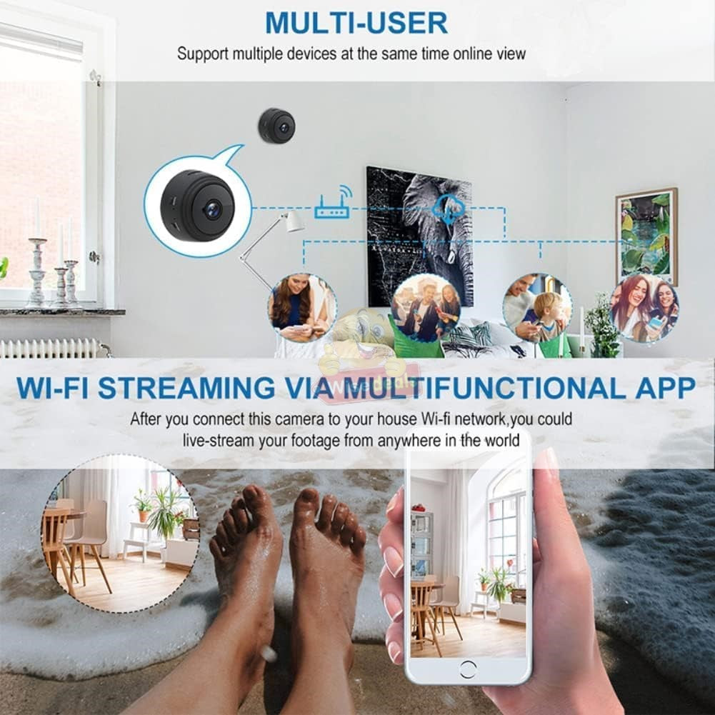 Mini HD Magnetic WIFI Indoor IP Web Monitor Camera