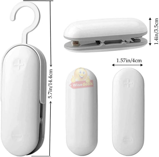 Portable Battery Operated 2 In 1 Mini Bag Heat Sealer and Cutter