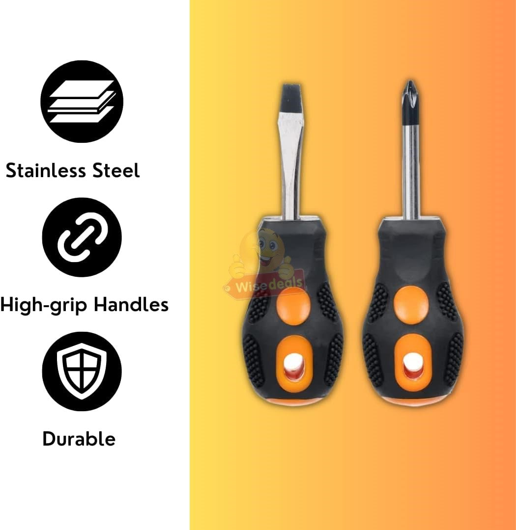 Short Compact Magnetic Finder Screwdriver