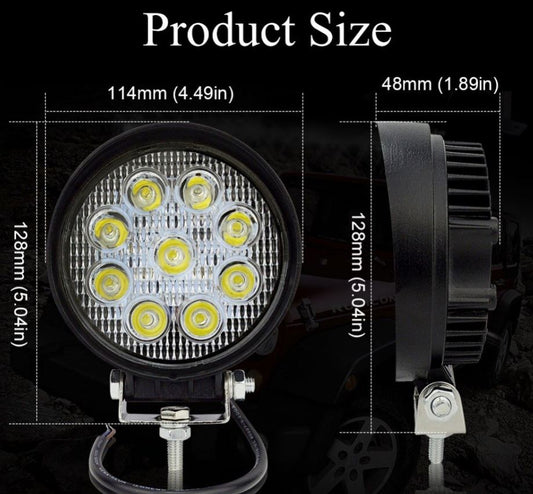 27W Circular Waterproof LED Flood Spot Light