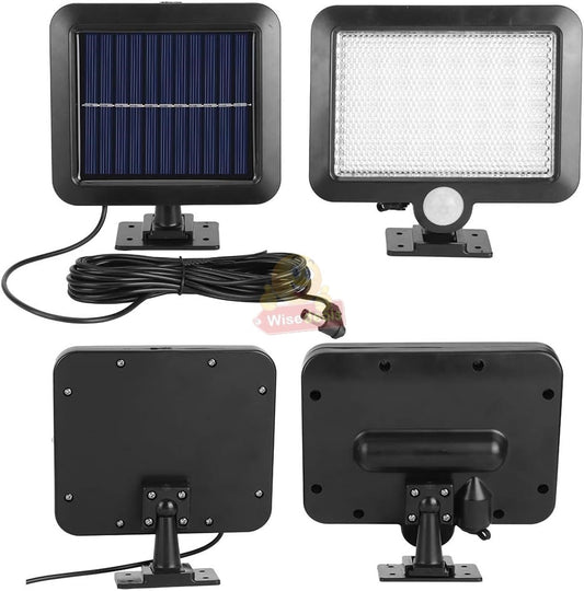 56 LED Solar PIR Motion Sensor Wall Light & Remote control