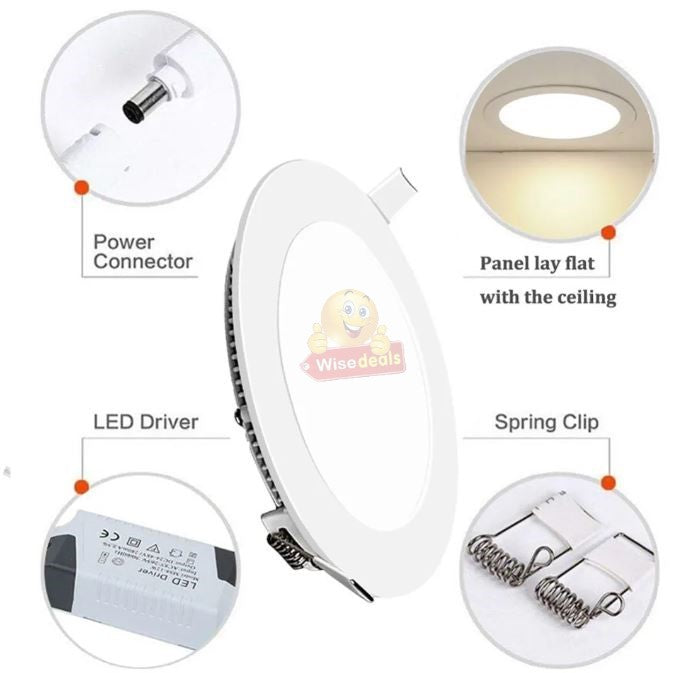 6W Round LED Downlight with Power Supply