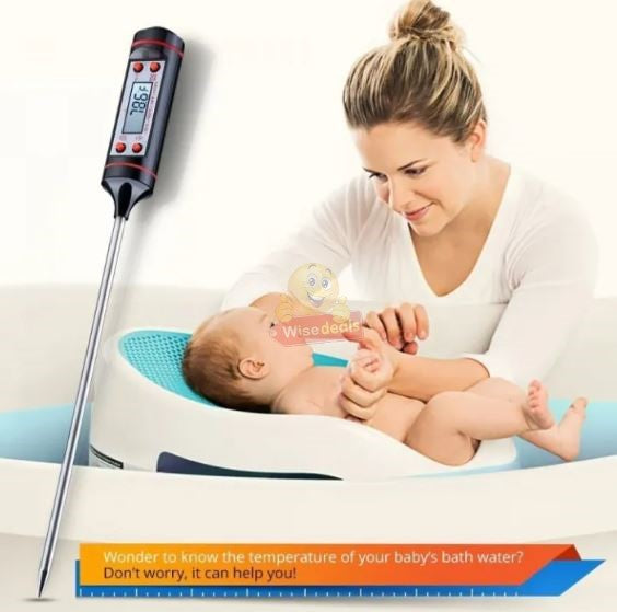 Digital LCD Display Thermometer for Meat Cooking and more