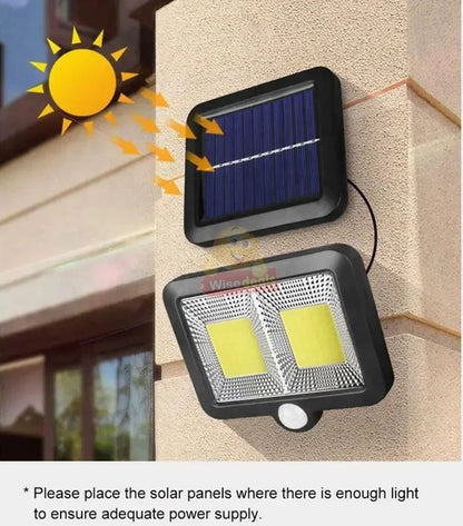 Solar Split COB LED Solar Motion Sensor Light with Solar Panel