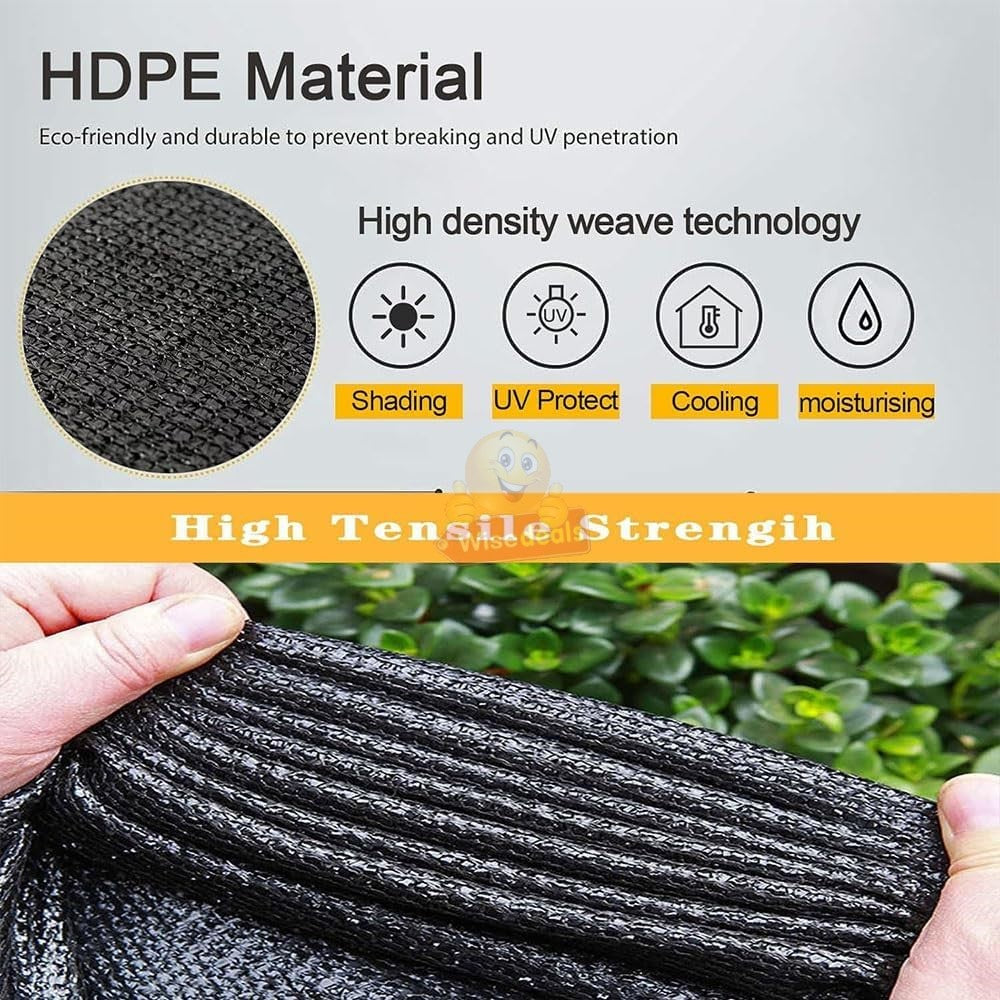2m X 4m Black Sunshade Net