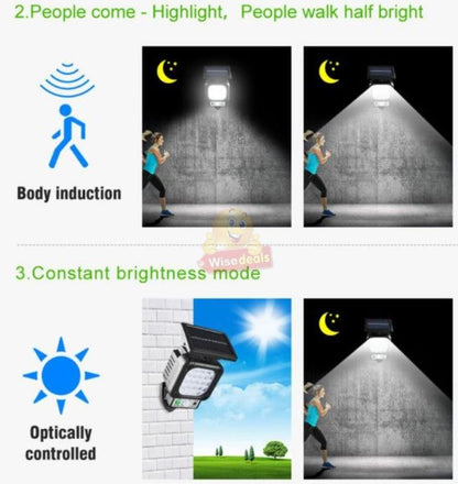Solar Sensor Wall Light with extension and Panel