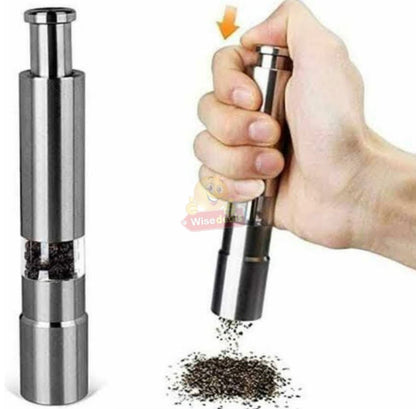 Stainless Steel Pressing Pepper Mill