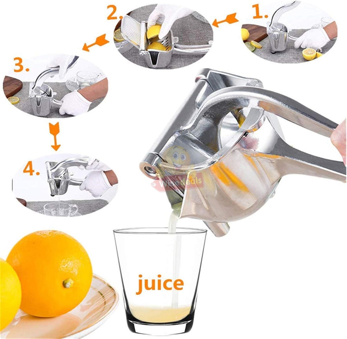 Stainless-steel Manual Juice Press