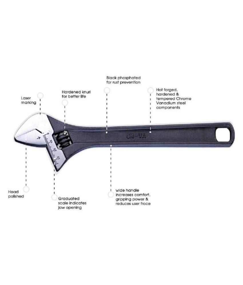 6” 150mm Adjustable Wrench