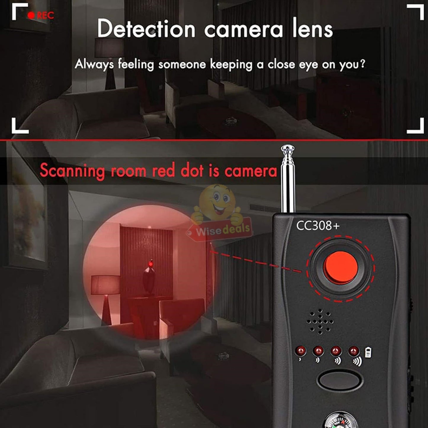 Anti-Spy RF Signal GSM Full-range All-round Finder Detector