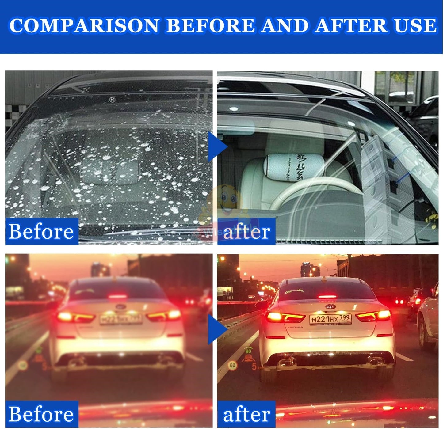 Oil Film Vehicle or Window Glass Remover