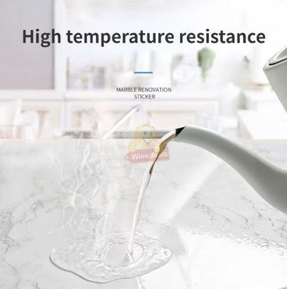 Marble Pattern Self-Adhesive Kitchen Countertop Sticker 200 x 40cm