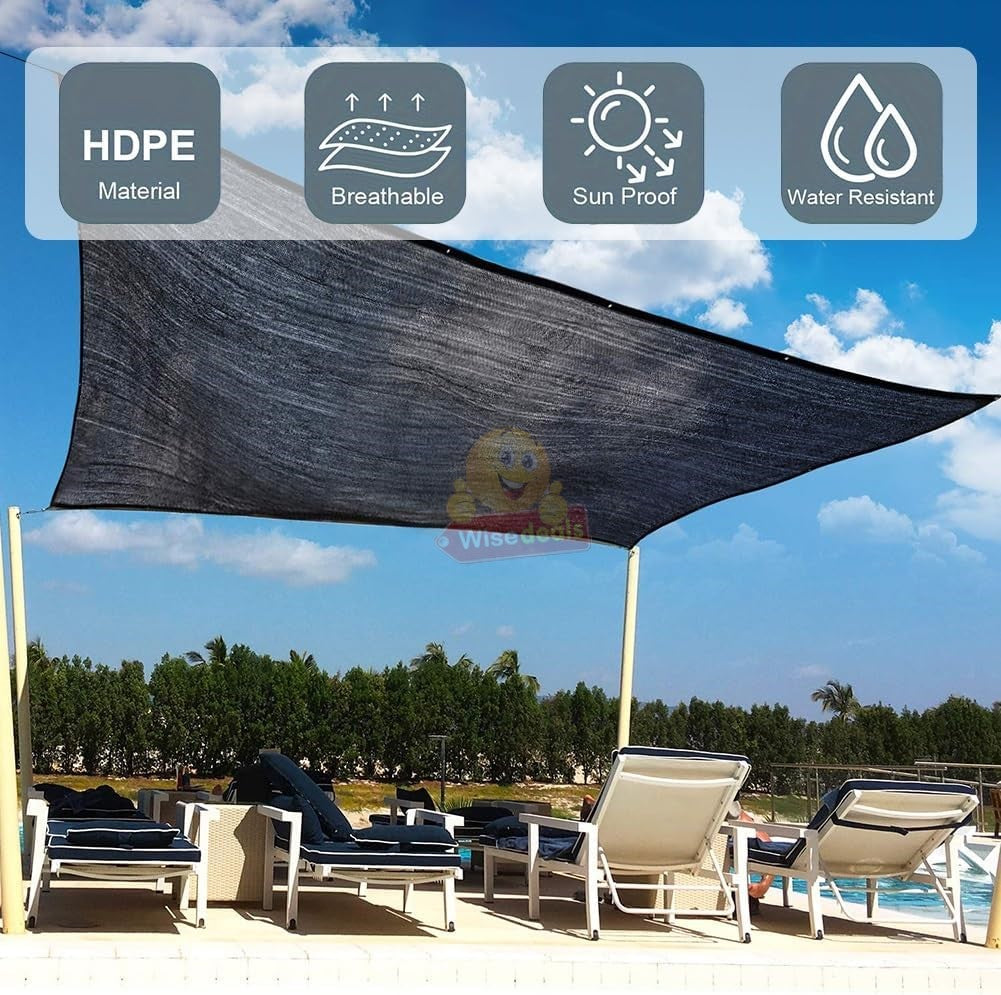 2m X 4m Black Sunshade Net