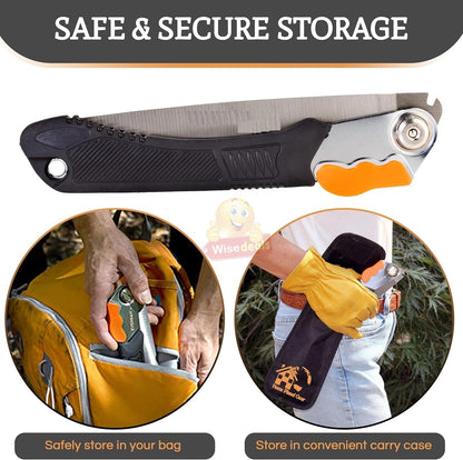 Folding Saw with Triple-cut Razor Teeth