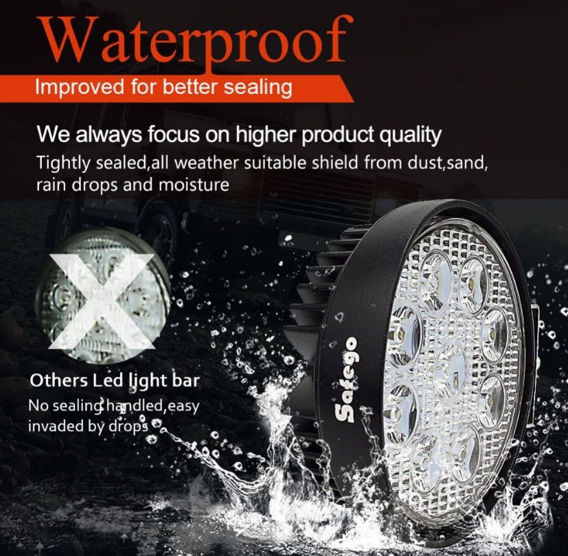 27W Circular Waterproof LED Flood Spot Light