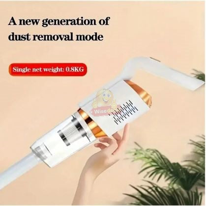 2 in 1 Powerful Rechargeable Wireless 120W Vacuum Cleaner, Wet and Dry for Various types of Floors, Carpets and Curtains