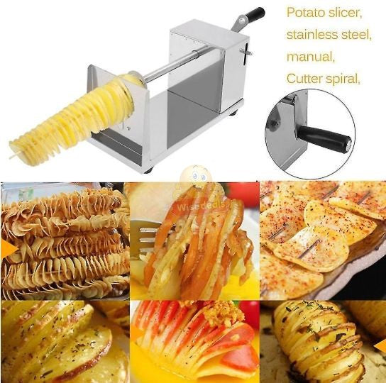 Stainless Steel potato and veggie slicer tornado