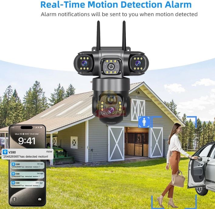 Waterproof 3-in-1 IP WIFI or 4G Sim Card SOLAR Camera
