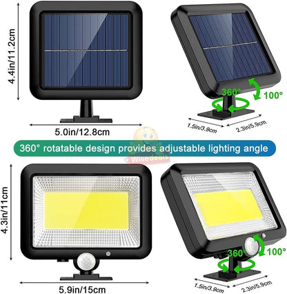 Solar Powered Sensor COB Flood Light