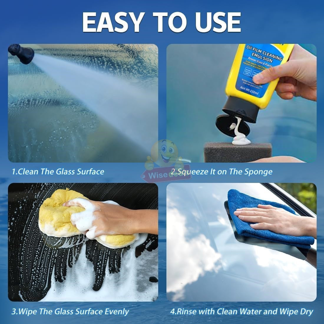 Oil Film Vehicle or Window Glass Remover