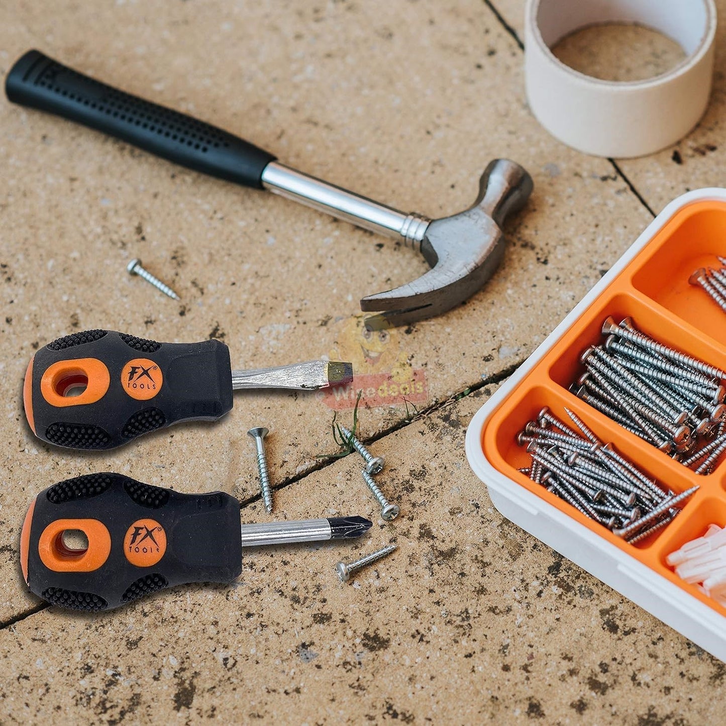 Short Compact Magnetic Finder Screwdriver