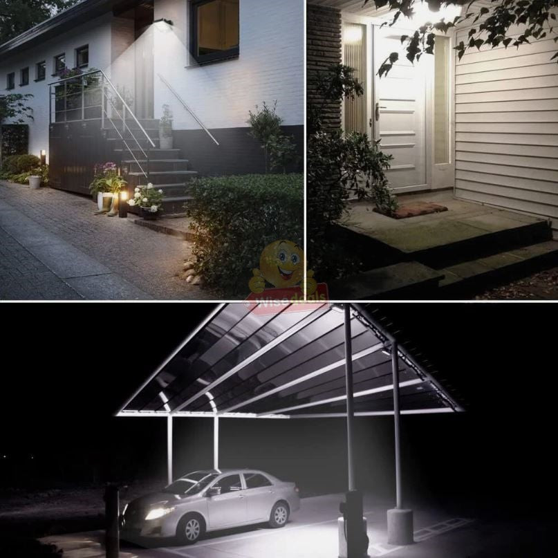 56 LED Solar PIR Motion Sensor Wall Light & Remote control