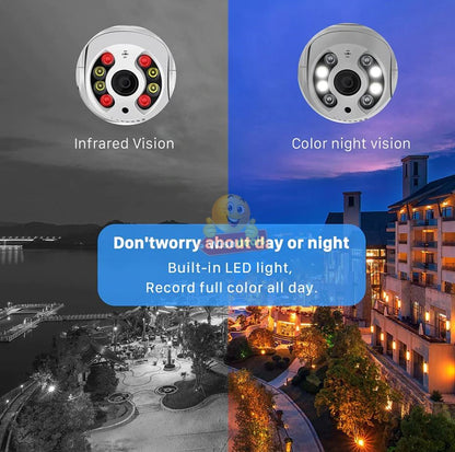 Waterproof Outdoor WIFI IP Camera with V380 PRO App