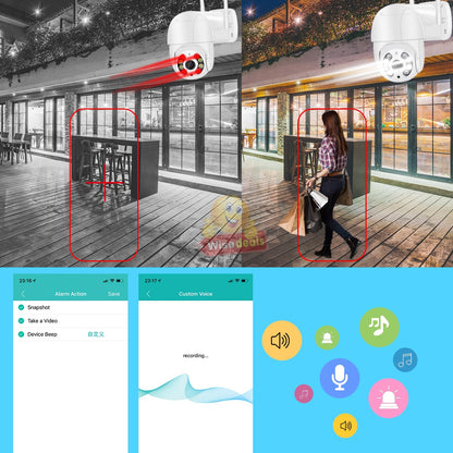 Waterproof Outdoor WIFI IP Camera with V380 PRO App