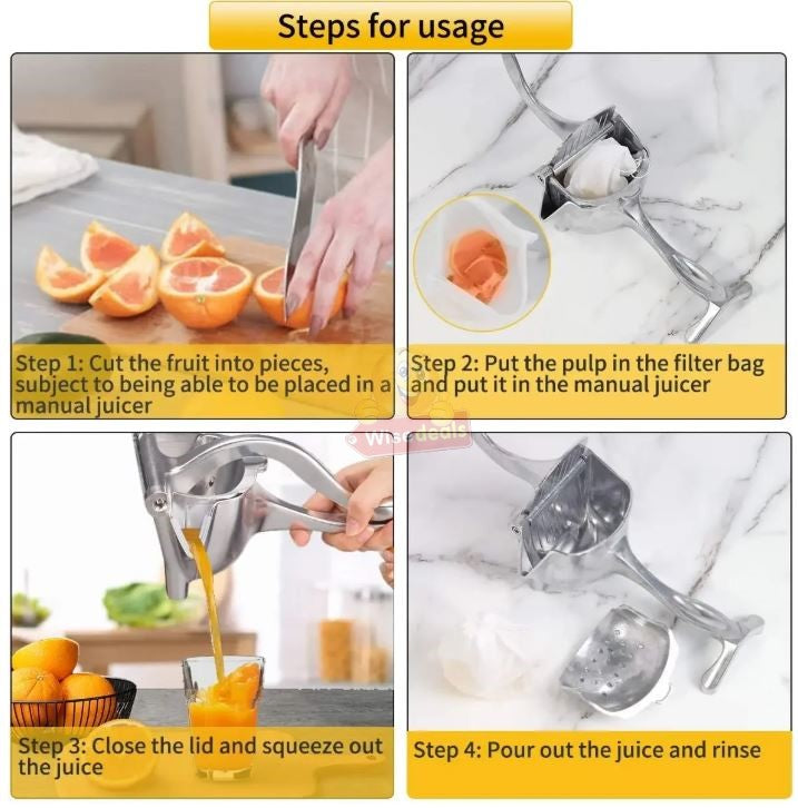 Stainless-steel Manual Juice Press