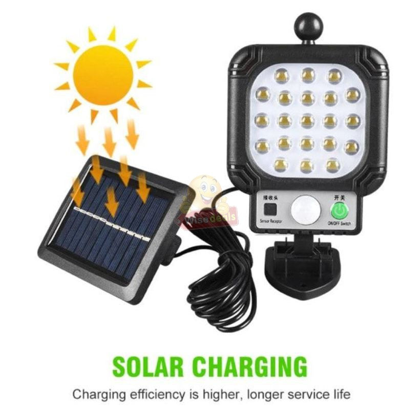 Solar Sensor Wall Light with extension and Panel