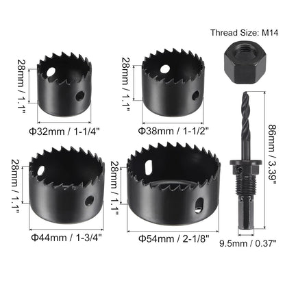 6 Piece Hole Saw Set