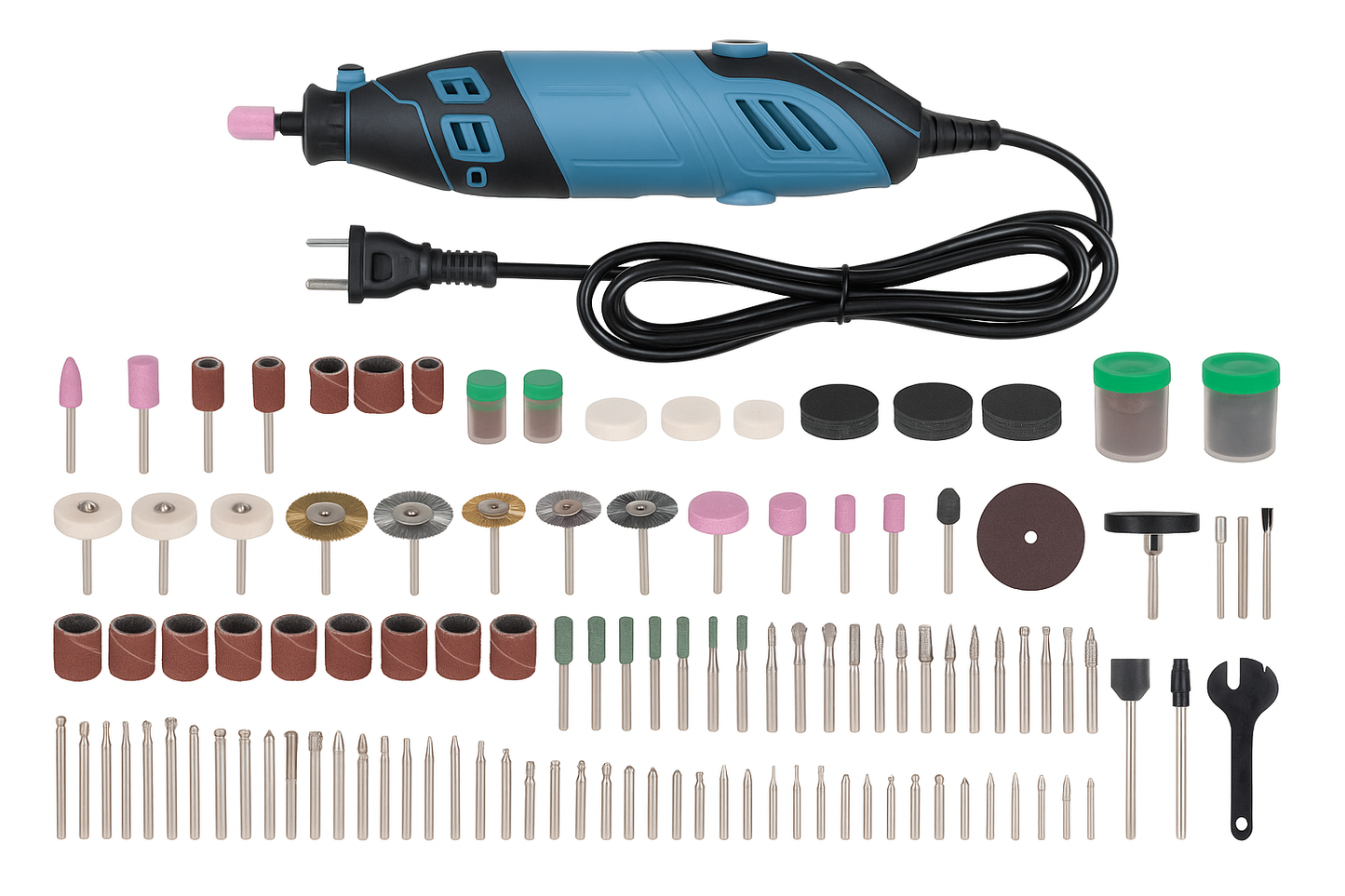 165-Piece Rotary Tool & Accessory Set – with Carry Case