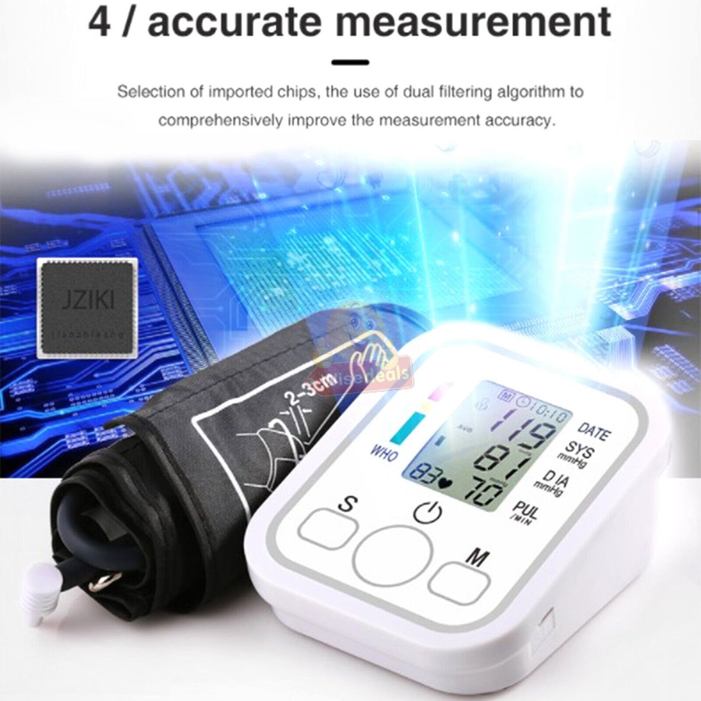 Blood Pressure and Heart Rate Monitor