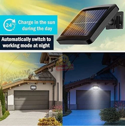 56 LED Solar PIR Motion Sensor Wall Light & Remote control