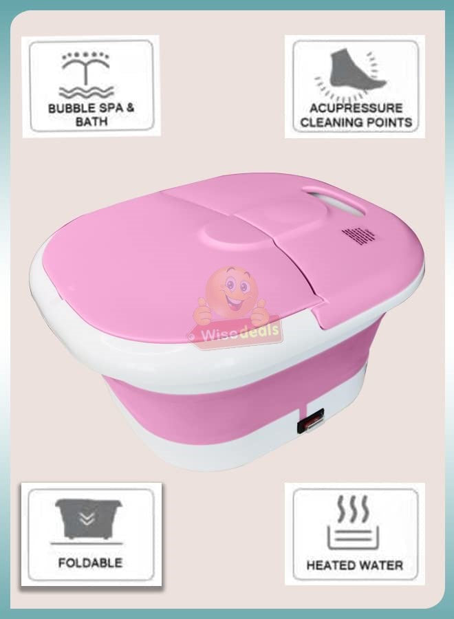 Foldable Foot Spa, Activates Blood Circulation, Relaxes Muscles, Relieve Pain and Inflammation