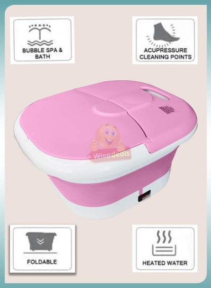 Foldable Foot Spa, Activates Blood Circulation, Relaxes Muscles, Relieve Pain and Inflammation