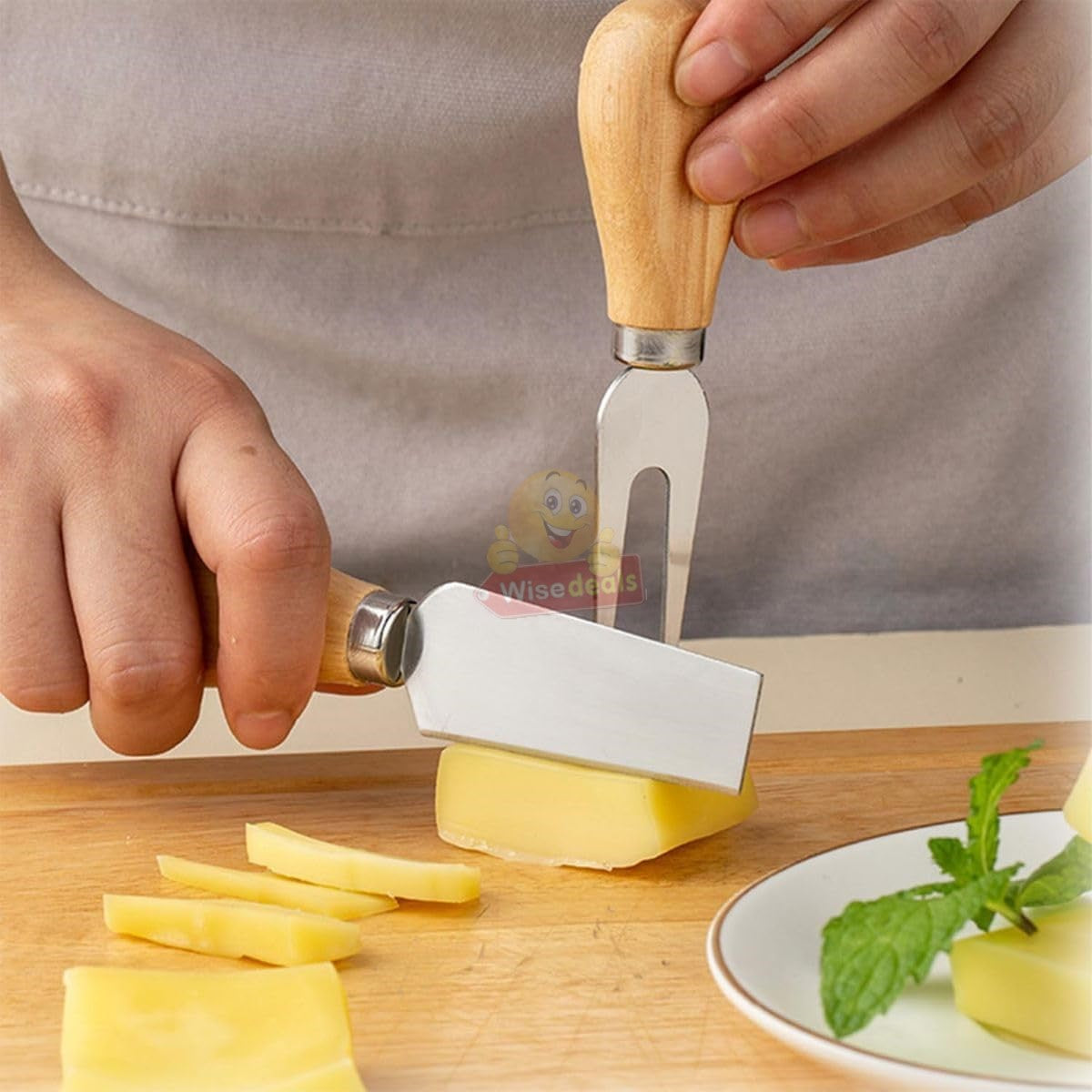 6 Piece Stainless Steel Cheese Set