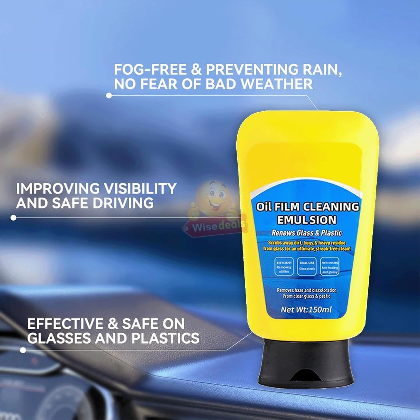 Oil Film Vehicle or Window Glass Remover
