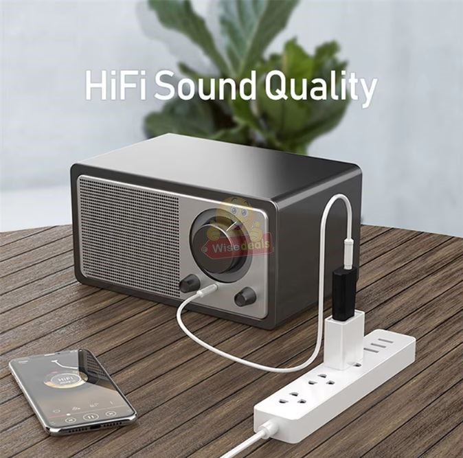 Bluetooth USB Wireless Audio Receiver with AUX Cable