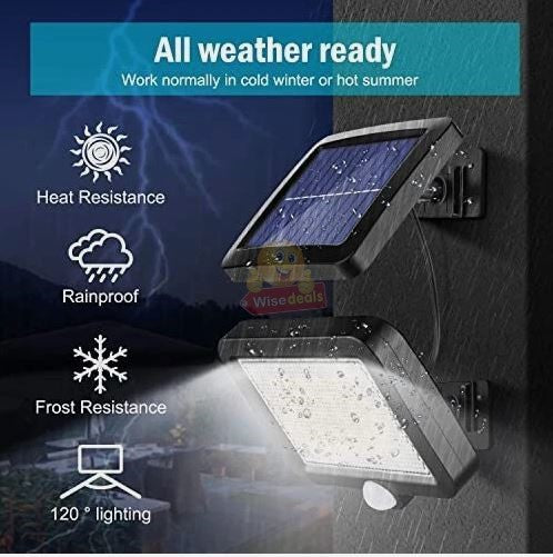 56 LED Solar PIR Motion Sensor Wall Light & Remote control