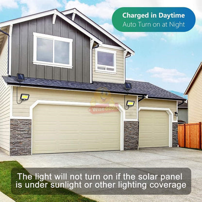 Solar Powered Sensor COB Flood Light