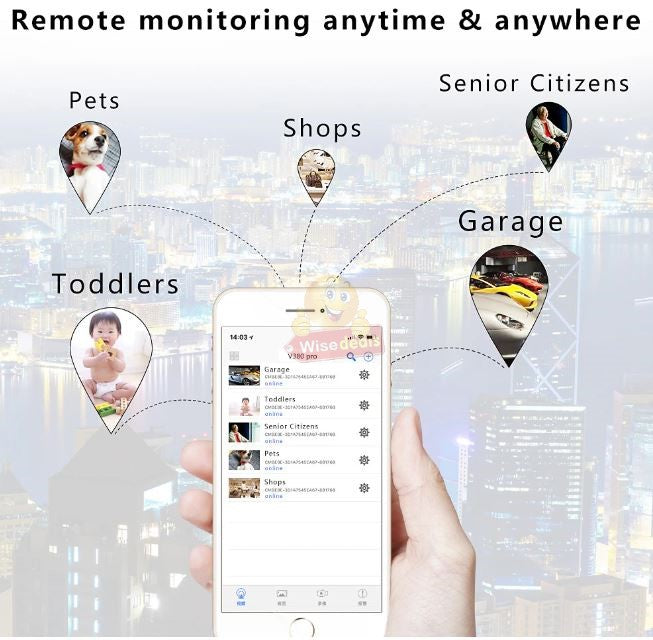 Smallest XD Mini Camera 1080P HD WIFI IP Remote Monitoring, IR Night Vision