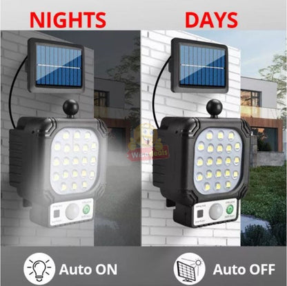 Solar Sensor Wall Light with extension and Panel