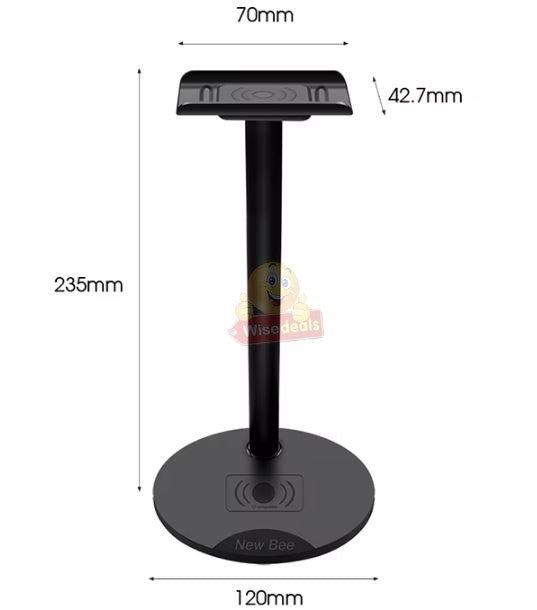 New Bee Fast Wireless Charging Headphone Stand