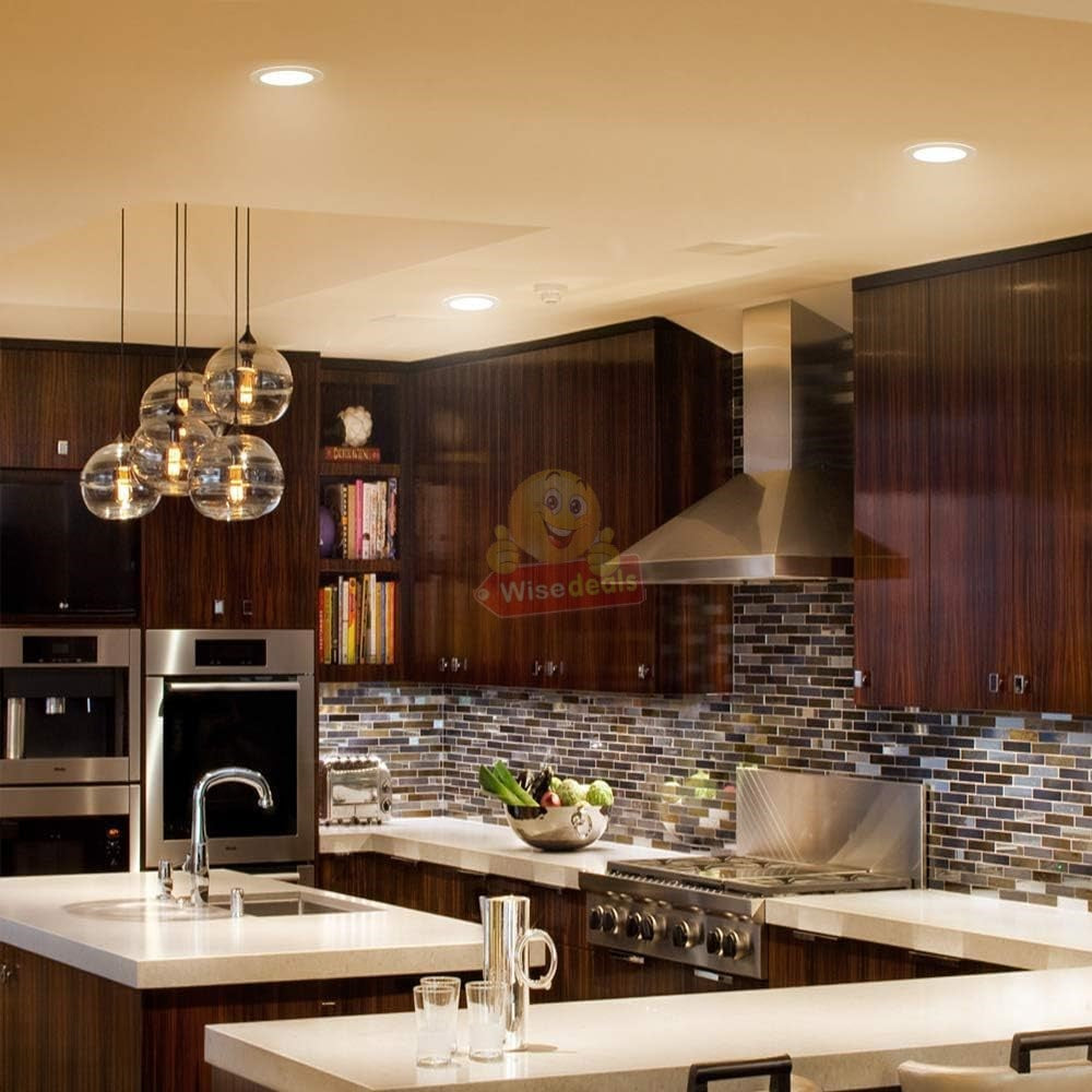 2 Pack 6W Round LED Downlight with Power Supply