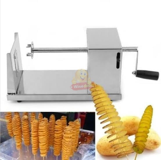 Stainless Steel potato and veggie slicer tornado